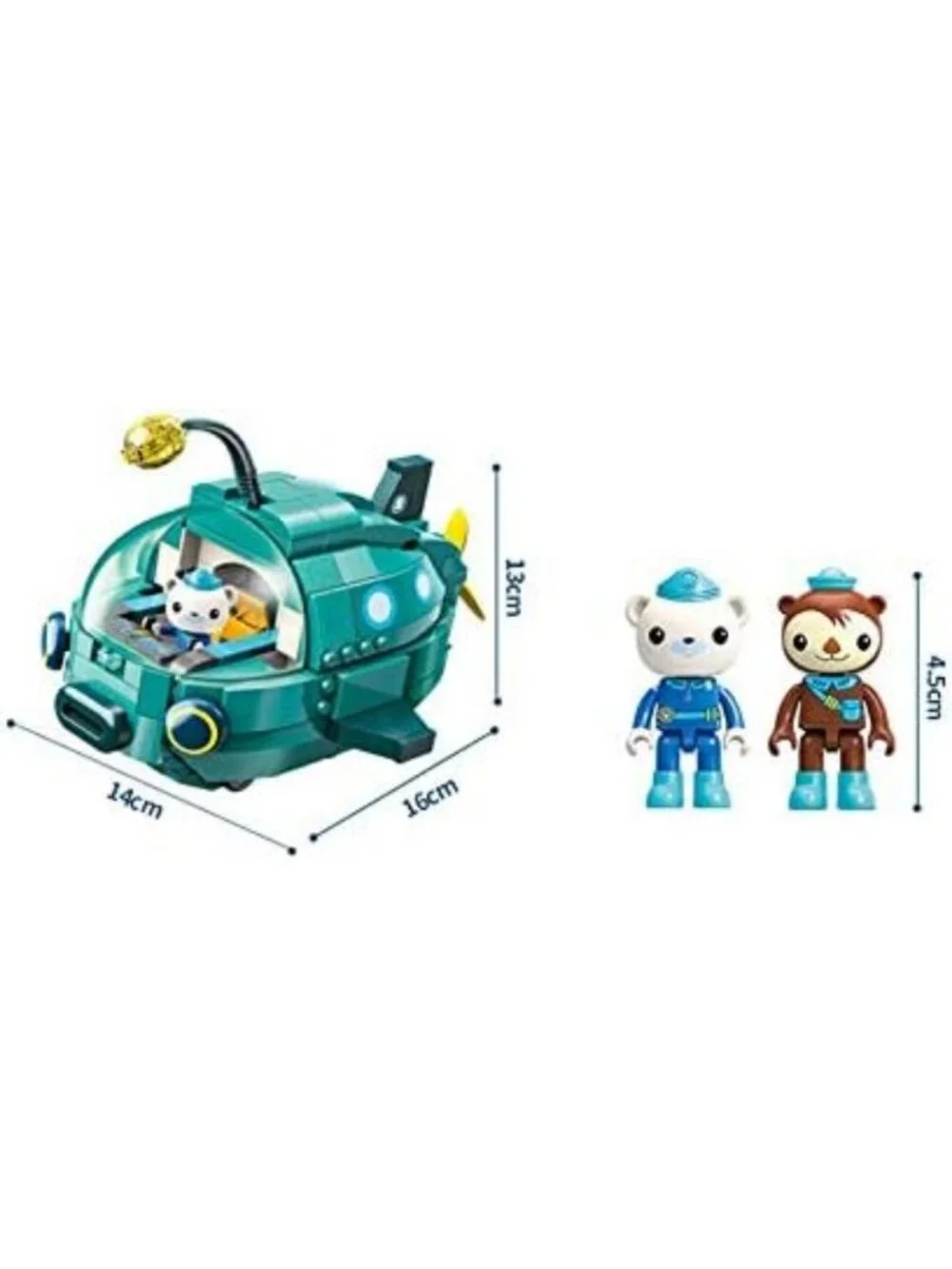 Ocean Adventure Building Block Playset for Ages 6+ | 323pcs GUP-A Vehicle
